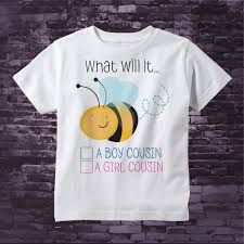 While they had a small gender reveal party for their first child, noelle, they wanted to take things to a little grander scale with number two. Cousin Gender Reveal Shirt Gender Reveal Party T Shirt Baby Gender Reveal Shirt What Will It Bee Gender Reveal Shirt Outfit 10262018b