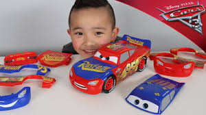 Mcqueen and friends, cars mcqueen, lightning. Change Race Disney Cars 3 Toys Lightning Mcqueen Unboxing Fun With Ckn Toys Youtube