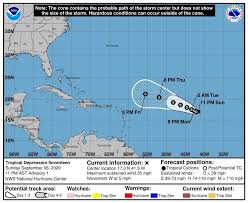 La velocidad máxima del viento de la tormenta se aceleró de 40 a 45 mph, según la actualización a las 11 a.m. Huracan Info Pr Trayectoria Oficial Del Centro Nacional Facebook
