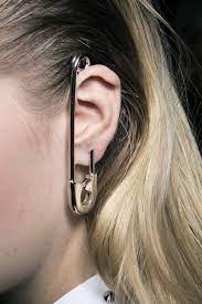 Taking Safety Pin Earrings To The Next Level Safety Pin Earrings Jewelry Designer Earrings
