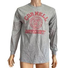 Cornell Long Sleeve Tee-Sport Gray Seal