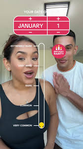 How rare is your birthday?😱 #viral #fyp #couple #game