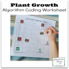 Plant Growth Algorithm Coding Worksheet Algorithm Coding Stem Science Activities