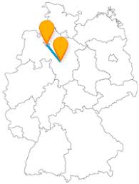 Road route map direction for taxi, car, bus, train and flight. Bremen To Hannover Bus