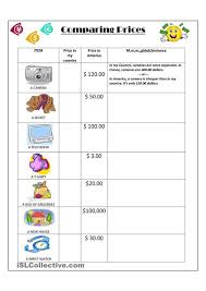 Comparing Prices Comparing Unit Rates Unit Rate Worksheet Unit Rate