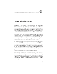 Ministerio de trabajo social general de trabajo contrato individual de trabajo de nombres apellidos del empleador representante legal vecino de edad sexo estado. Codigo De Trabajo De Guatemala Monografias Com