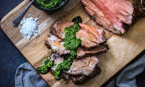 Place steak on grill rack over heat. Recipe Keto Lamb Roast With Chimichurri Sauce Keto Mojo