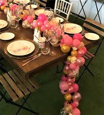 Organic Table Garland Party Rentals Pjs Rentals Rental Images Party Equipme Dinner Party Decorations Balloon Table Decorations Balloon Decorations Party