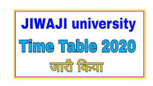 Jiwaji University Time Table 2020 Bsc In 2020 University Time Jharkhand