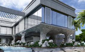 Modern villa design characterizes an open, fresh, and relaxed layout that complements an informal lifestyle and try to bring as much of the exterior into the interior of the house as possible. Contemporary Luxury Villa Design By Algedra Design