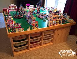Solid wood frame and legs. Diy Lego Table Ideas With Loads Of Storage Organised Pretty Home
