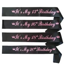 Well, i know i want stuff, but i really can't recall the things i've. Home Kitchen Favors 16th Birthday Sash Sweet 16 Lace Sash Black And Gold Party Supplies Decorations Birthday Party Favor