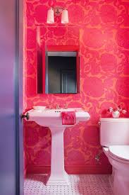 .a pink bedroom, a pink living room maybe even a pink home office but a pink bathroom.not so pink your color of choice for the bathroom, then go all out and create a romantic and feminine décor. 19 Designer Pink Bathrooms The History Of Pink Bathrooms