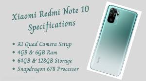 *one year of brand warranty * emi available Redmi Note 10 Specifications And Its Price In India Tech Chaudhary