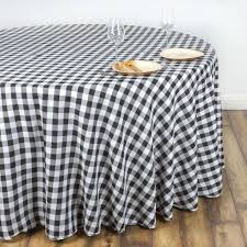Black And White Checkered Table Runner Buffalo Plaid Tablecloth 108 Round White Black Checkered Gingham Polyester Tablecloth Plaid Tablecloth Table Cloth Checkered Tablecloth