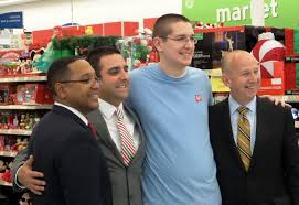Gov Markell With From Left With Market Vice President Of Walgreens Darron Brisco Store Manager Leon Rapuano And Employe Store Manager People Vice President