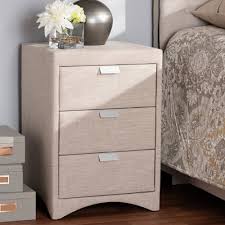 Black grey white brown beige red pink orange yellow ivory green blue purple gold silver multi clear. Beige Fabric Upholstered 3 Drawer Nightstand Beauty Of Homes