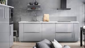 Thinking about using ikea cabinets for my kitchen remodel. High Gloss Light Grey Kitchen Cabinets Novocom Top