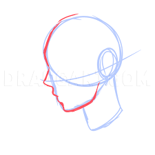 Side View Male Anime Face Drawing Tutorial Step By Step Drawing Guide By Runtyiscute1999 Dragoart Com Lips are often simplified down to a line, but some styles or how i draw anime characters. side view male anime face drawing