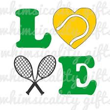 Free Free 217 Love Tennis Svg SVG PNG EPS DXF File