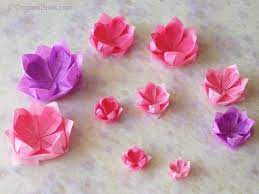 Post Image For How To Fold An Origami Lotus Flower Origami Lotus Flower Paper Flower Instructions Paper Flowers