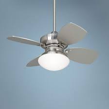 A ceiling fan with a light can help lower your electric bills for cooling in the summer, move warm air around your house during the winter, and brighten a room. 28 Casa Vieja Hana Bay Brushed Nickel Led Ceiling Fan 60w26 Lamps Plus Led Ceiling Fan Ceiling Fan Ceiling Fan With Light