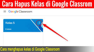 Cara cek virtual account pip sekolah dasar (sd ) tahun anggaran 2021. Cara Menghapus Kelas Di Google Classroom Youtube