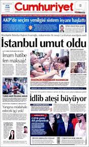 Turkish spies snatched a nephew of a longtime foe of president recep tayyip erdogan in kenya and brought him back to turkey, media and family said on monday. Newspaper Cumhuriyet Turkey Newspapers In Turkey Saturday S Edition June 29 Of 2019 Kiosko Net