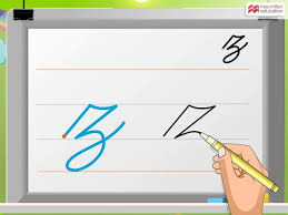 Cursive letters shows you how to write lowercase and capital cursive letters with worksheets and videos. Cursive Writing Small Letter Z Macmillan Education India Youtube