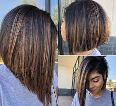 The dark shade can be seen merging into the light ones. Ombre A Line Bob Hairs London