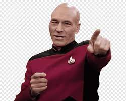 Maybe you would like to learn more about one of these? Patrick Stewart Jean Luc Picard Star Trek The Next Generation Meme James T Kirk Patrick Stewart Hand Actor Rebecca Kufrin Png Pngwing