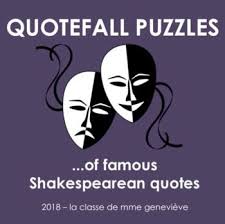 Then you probably can't resist the mystery of a good puzzle. Shakespearean Quotefall Puzzles By La Classe De Mme Genevieve Tpt English Language Arts Puzzles Teacher Pay Teachers