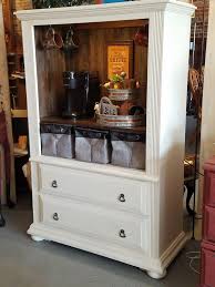 Here Is A Great Repurpose Of An Entertainment Center As A Coffee Bar Repurposed Furniture Diy Repurposed Furniture Coffee Bar Home