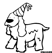 Free coloring pages for kids dogs. Dogs Online Coloring Pages