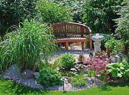 Schmale Garten Breiter Wirken Lassen Schmaler Garten Garten Und Sitzplatz Im Garten