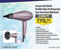 Arzum Ar 5049 Profon Neo Profesyonel Sac Kurutma Makinesi 2300 W Indirimde Market