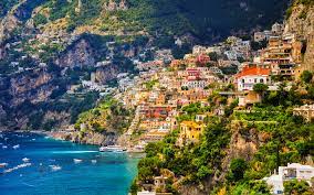 Positano, amalfi coast, campania, italy art print by slow images. Download Wallpapers Amalfi 4k Summer Sea Salerno Bay Coast Salerno Italy Besthqwallpapers Com Positano Amalfikusten Amalfi