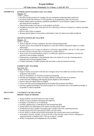 A new teacher is a beginning teacher entering the teaching profession directly from college or a person making the transition to teaching. Elementary Teacher Resume Samples Velvet Jobs
