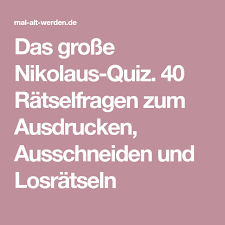Machen wunderbare große zahlen zum ausdrucken kostenlos motiviere dich, in deinem parlament verwendet zu werden sie können dieses bild verwenden Das Grosse Nikolaus Quiz 40 Ratselfragen Zum Ausdrucken Ausschneiden Und Losra Weihnachtsratsel Zum Ausdrucken Ausdrucken Weihnachtsgeschichten Zum Ausdrucken