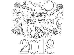 Coloringanddrawings.com provides you with the opportunity to color or print your happy new year 2018 drawing online for free. Printable New Year 2018 Coloring Pages
