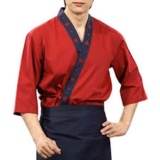 Red Chef Jackets Coat Sushi Restaurant Bar Clothes Uniform Japanese Women Men D Be Sure To Check Out This Awesome Product Moda Branca Moda Camisetas