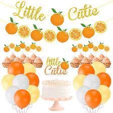 Maybe you would like to learn more about one of these? Buy Little Cutie Baby Shower Decorations Little Cutie Citrus Garland Orange Cake Cupcake Toppers Balloons For Hey Cutie Birthday Party Supplies Tangerine Theme Baby Shower Clementine Fruit Party Decors Online In Turkey