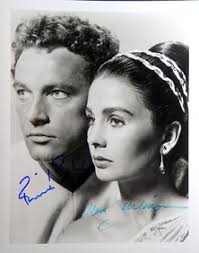 Richard Burton & Jean Simmons "robe" Photo