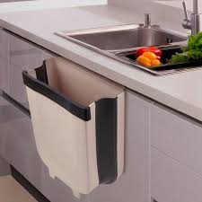 Collapsible Wall Mounted Folding Waste Bin 2020 Upgraded In 2020 Kitchen Storage Kitchen Bin Trash Bins