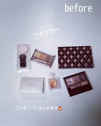 佐藤友美さんはinstagramを利用しています 自作メイクパレット daisoのｹﾞｰﾑｶｰﾄﾞｹｰｽを使って ポーチがパンパン いつも探しながら化粧する 迷子なる 無印良品のカードケースや 筆箱でもやって eyeshadow enjoy life make up