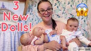 Huge Box Opening 3 Reborn Baby Dolls In One Box Twins And Maddie By Bonnie Brown Youtube