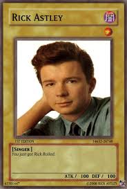Jan 04, 2021 · clicking on a (supposed) l.a. Rick Astley Card By Tiduspeco On Deviantart