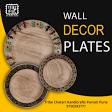 Wooden Warli design Hand painted Handmade Plates