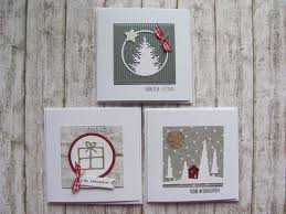 Wunderschones Weihnachtskartenset Fur Jede Karte Liegt Ein Umschlag Bei Alle Drei Kommen In Scrapbook Papier Handwerk Diy Karten Weihnachten Weihnachtskarten