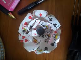 Custom card come in two phases: Playing Card Flower Decoration